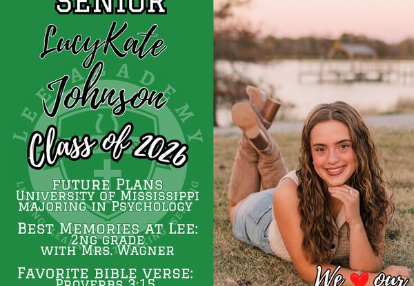 2026 Senior Spotlight - Lucy Kate Johnson