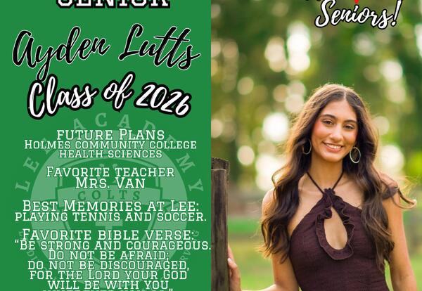 Senior Spotlight 2026 - Ayden Lutts