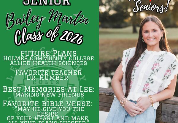 Senior Spotlight 2026 - Bailey Martin