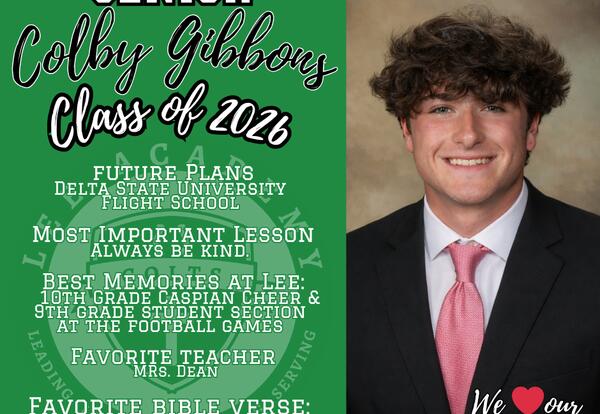 Senior Spotlight 2026 - Colby Gibbons