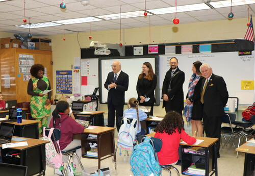 The U.S.-French Ambassador His Excellency Philipe Étienne visited Myrtle Place Elementary, one of LPSS’ longest running French immersion schools.