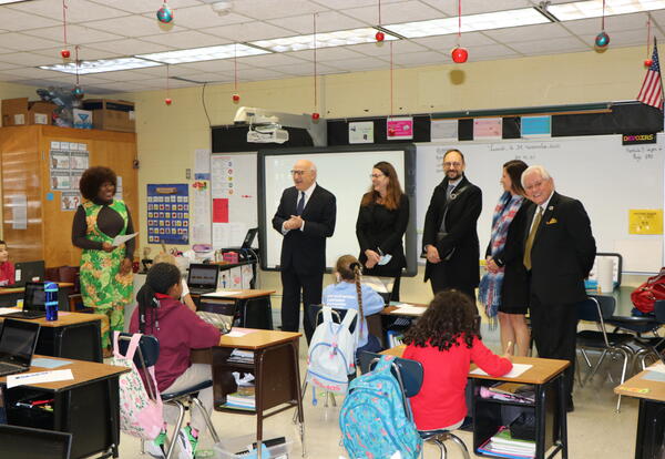 The U.S.-French Ambassador His Excellency Philipe Étienne visited Myrtle Place Elementary, one of LPSS’ longest running French immersion schools.