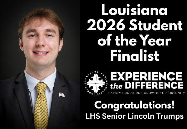 Lafayette High Senior Named 2026 Louisiana Student of the Year Finalist