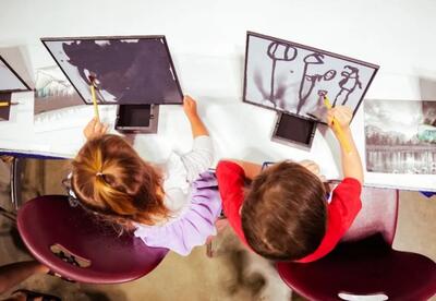 Students at Computer