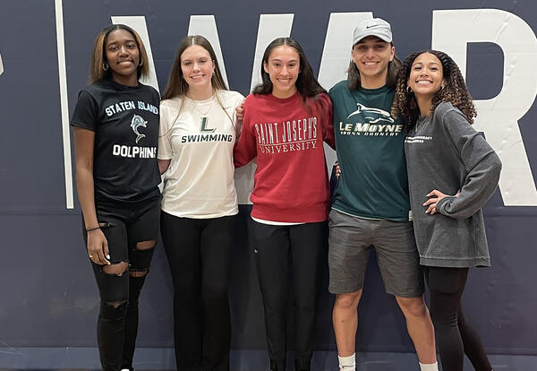 Jakeira Stackhouse, Kerry Hunter, Jailyn Parrott, Jacob Makhlouf and Mya Wright