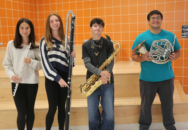 Madison Lapp, Jaylin Pope, Dominick Melfi and Colin Hernandez
