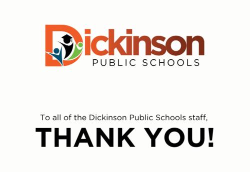 DPS Logo / To all of the Dickinson Public Schools staff, thank you!