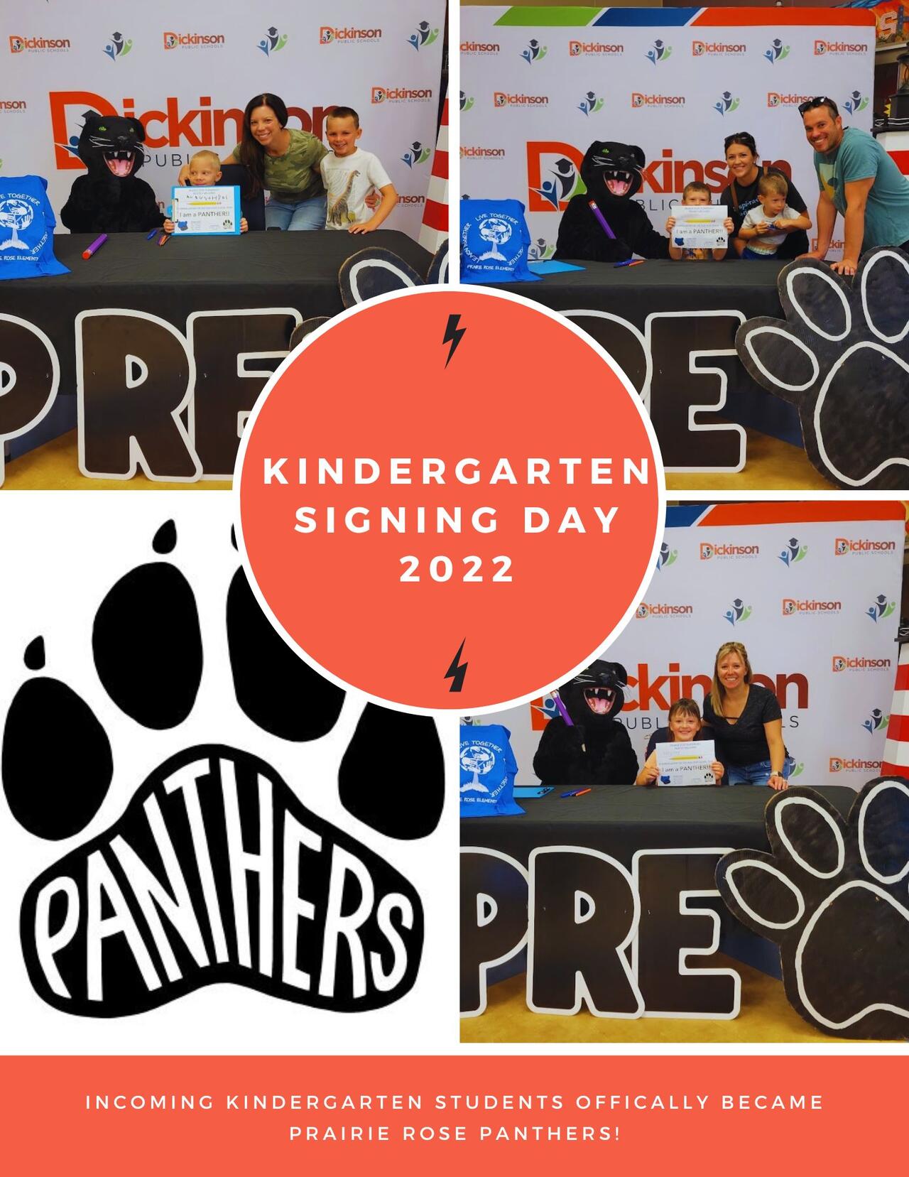 Kindergarten Signing Day Prairie Rose Elementary School