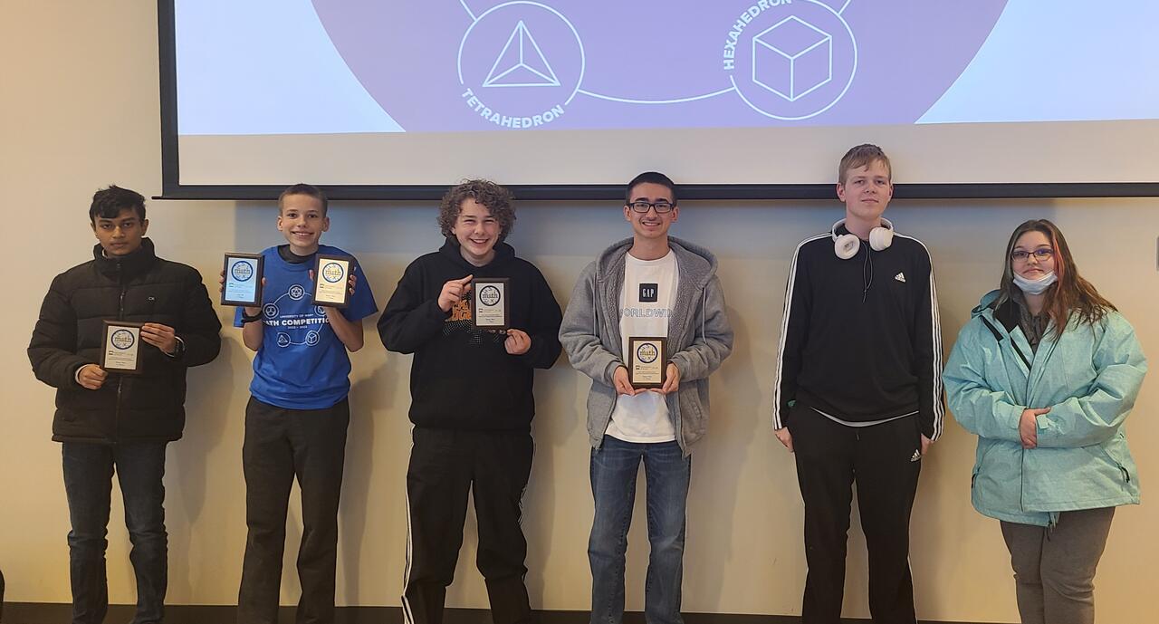 Dickinson High School's Math Club Participate in the University of Mary