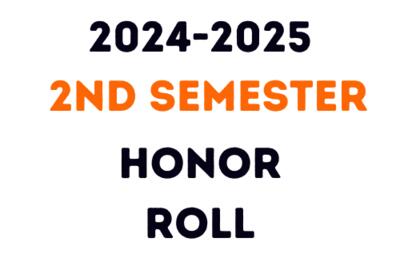 2nd Semester Honor Roll with D logo