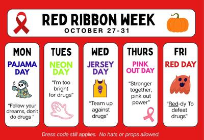 Red Ribbon Week Poster October 27-31