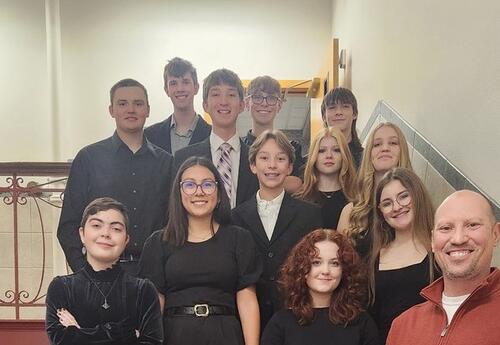 Students that participated in the Nortwest Music Festival