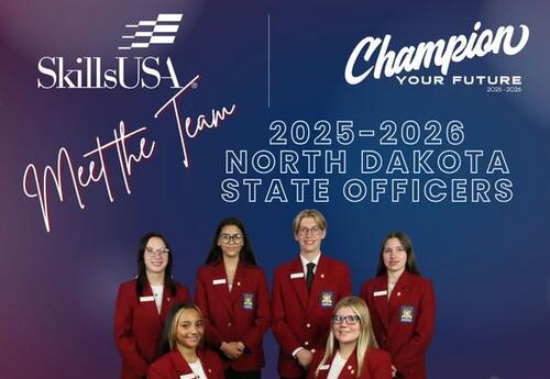 2025-2026 North Dakota State Officers team