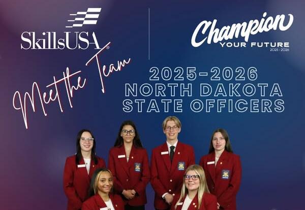 2025-2026 North Dakota State Officers team