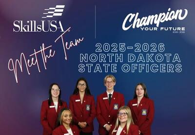 2025-2026 North Dakota State Officers team