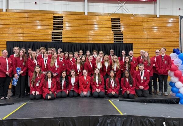 SkillsUSA student team at the state competition