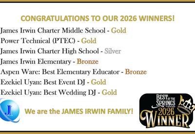 picture of banner with Best of the Springs Results