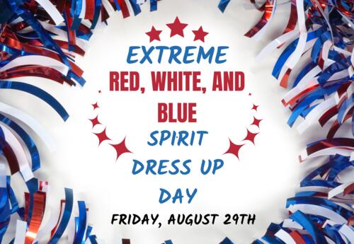 Red/White/Blue Spirit Day 2025