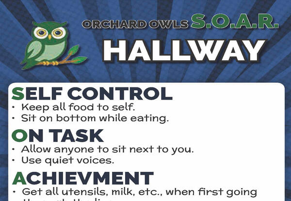PBIS Posters at Orchard
