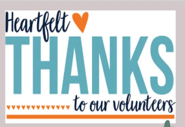 Thanks to our Volunteers!