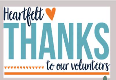 Thanks to our Volunteers!