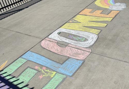 Chalk Art Collage