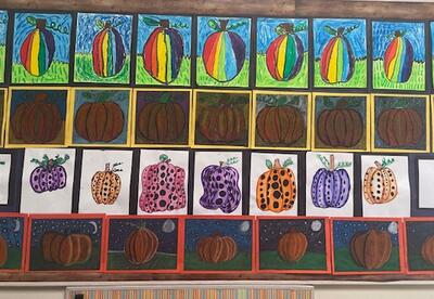 Art displays from students