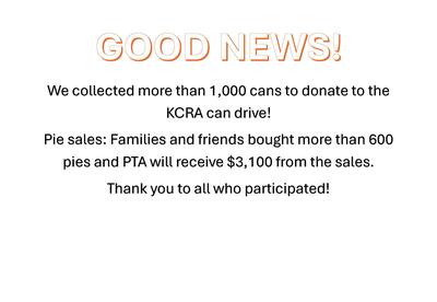 KCRA Can Drive & Pie Sale