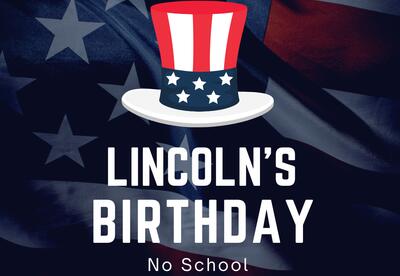 President Lincoln's Birthday banner