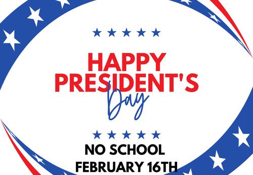 No School on President's Day 2026