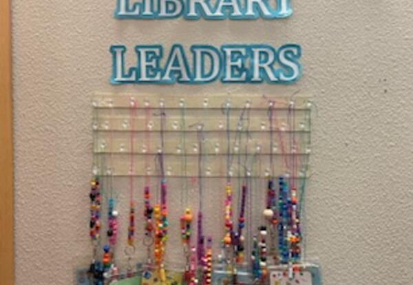 Helping out at the library