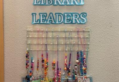 Helping out at the library