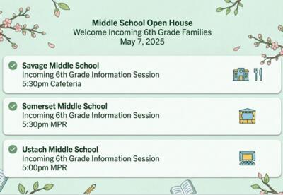 2026 Middle School Open House
