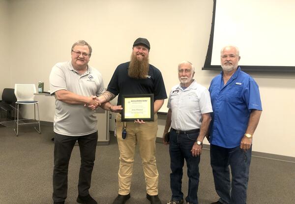 Photo of Jeremy Whittemore with American Welding Society