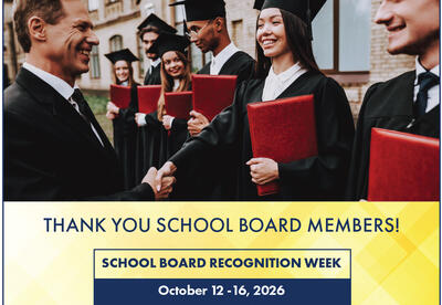A graphic highlighting School Board Recognition Week.