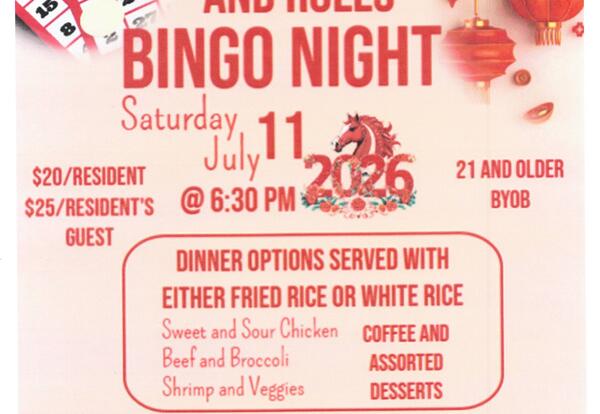 Rice & Rolls Bingo Night