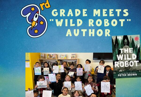 Third Grade Reading Enrichment Meets “The Wild Robot” Author Peter Brown
