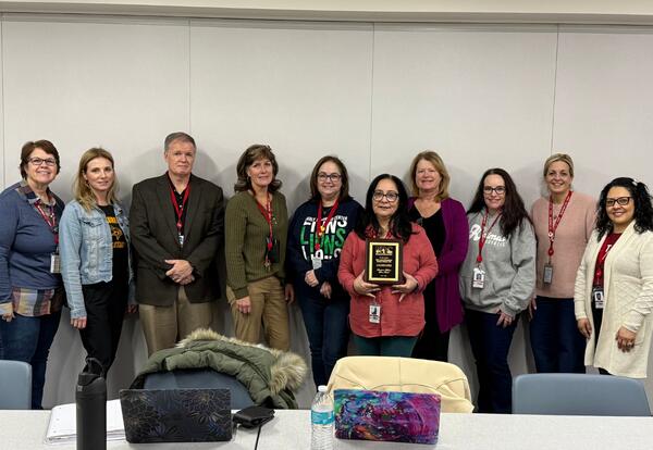 The D123 Wellness Committee receives the EBC Devoted to Wellness Silver Award.