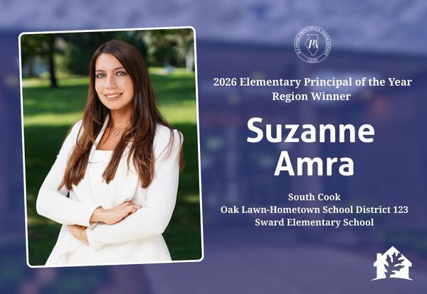 Sward School Principal Suzanne Amra Receives Illinois Principals Association 2026 Elementary Principal of the Year Region Award