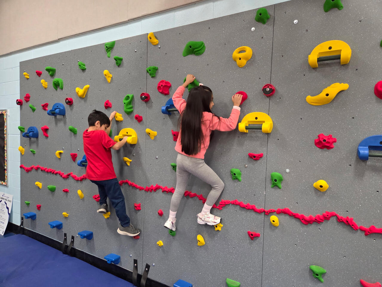 Hometown School Reaches New Heights with Rock Climbing Wall | Hometown