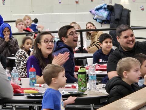 Audience surprised at the magic show