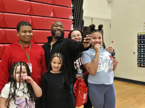 Family Taking a selfie.