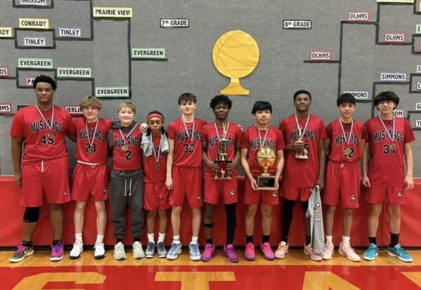 8th Grade Mustangs Win SWIC Championship and 6/7 Grade Mustangs Win Consolation Championship