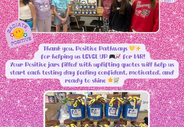 Positive Pathways Club Spreads Kindness with Positive Note Jars!