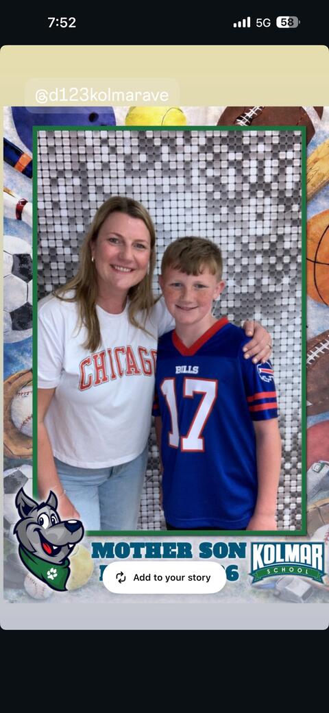 4th grader and mom