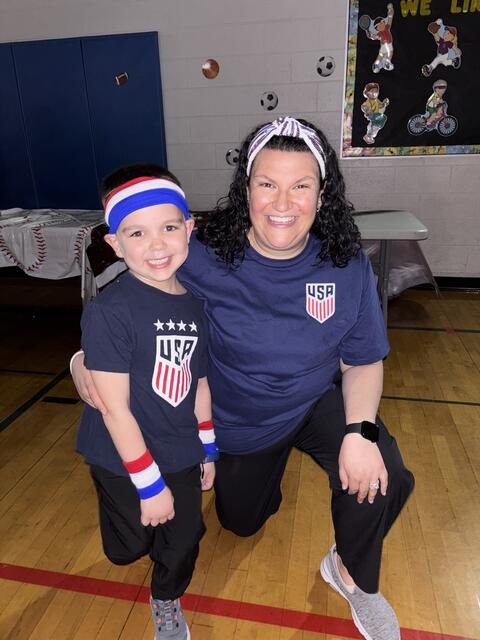 Kindergarten and parent