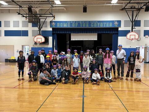 5th graders, Mrs. Lyman, and Mr. Creech