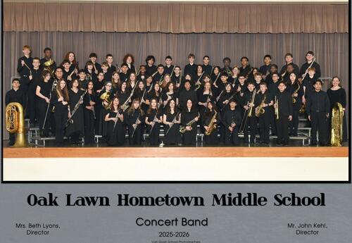 The Oak Lawn-Hometown Middle School Concert Band