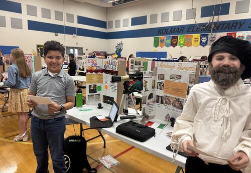 Students ready for the fair!
