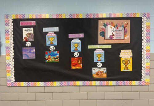 bulletin board of the books